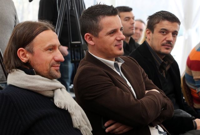 Stanić, Vlaović i Živković. Photo: Robert Anic/PIXSELL 